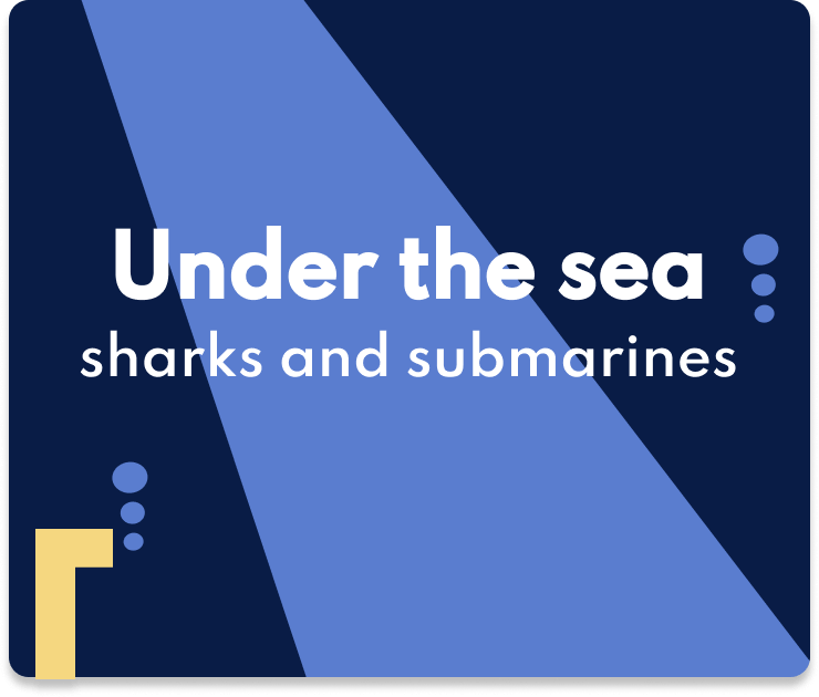 Theme: Under the sea: sharks and submarines 
